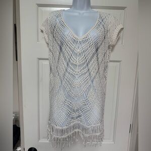 White Crochet Cover-Up